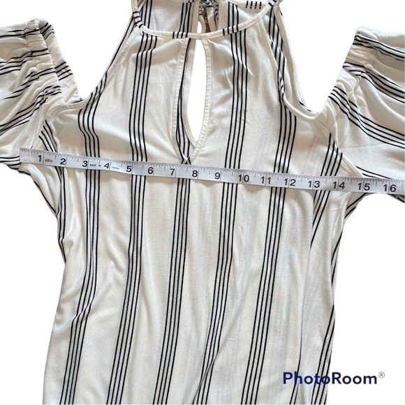 AEO Soft & Sexy Cold Shoulder Stripe Tee | S - Picture 6 of 8